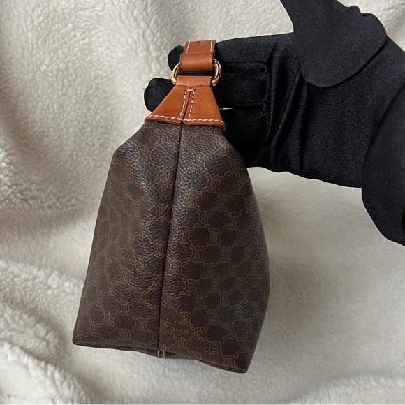 Auth Celine Classic Macadam Brown Small Bag - Vintage - Picture 7 of 11